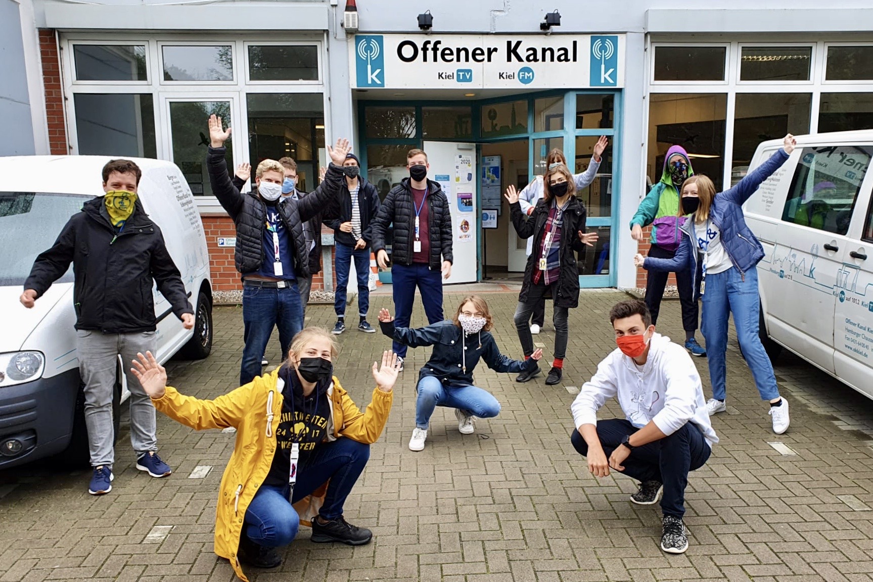 Wellen Schlagen Gruppenfoto